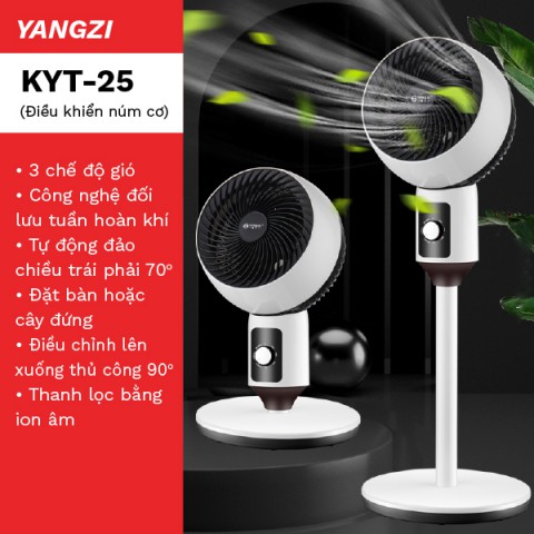 Quạt đối lưu không khí YANGZI KYT-25 (Điều khiển cơ)