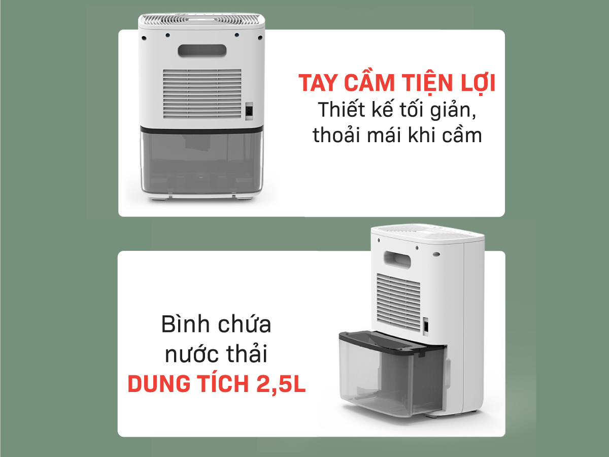 Máy hút ẩm lọc không khí mini Airplus AP01-908EA