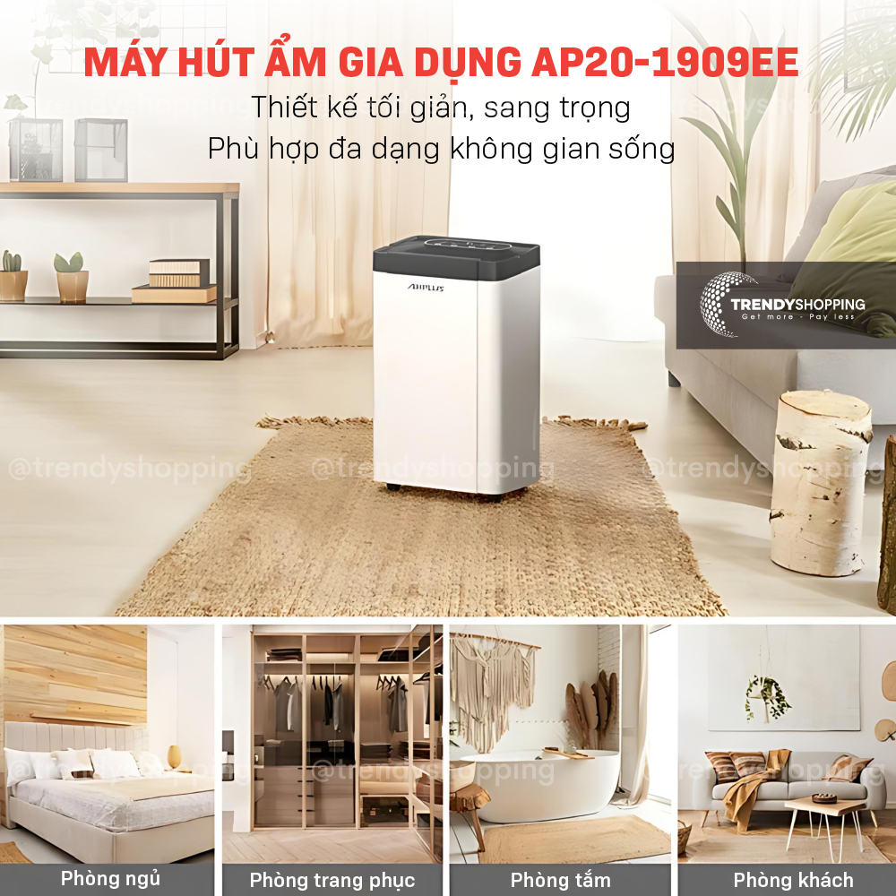 Máy hút ẩm lọc không khí Airplus AP20-1909EE