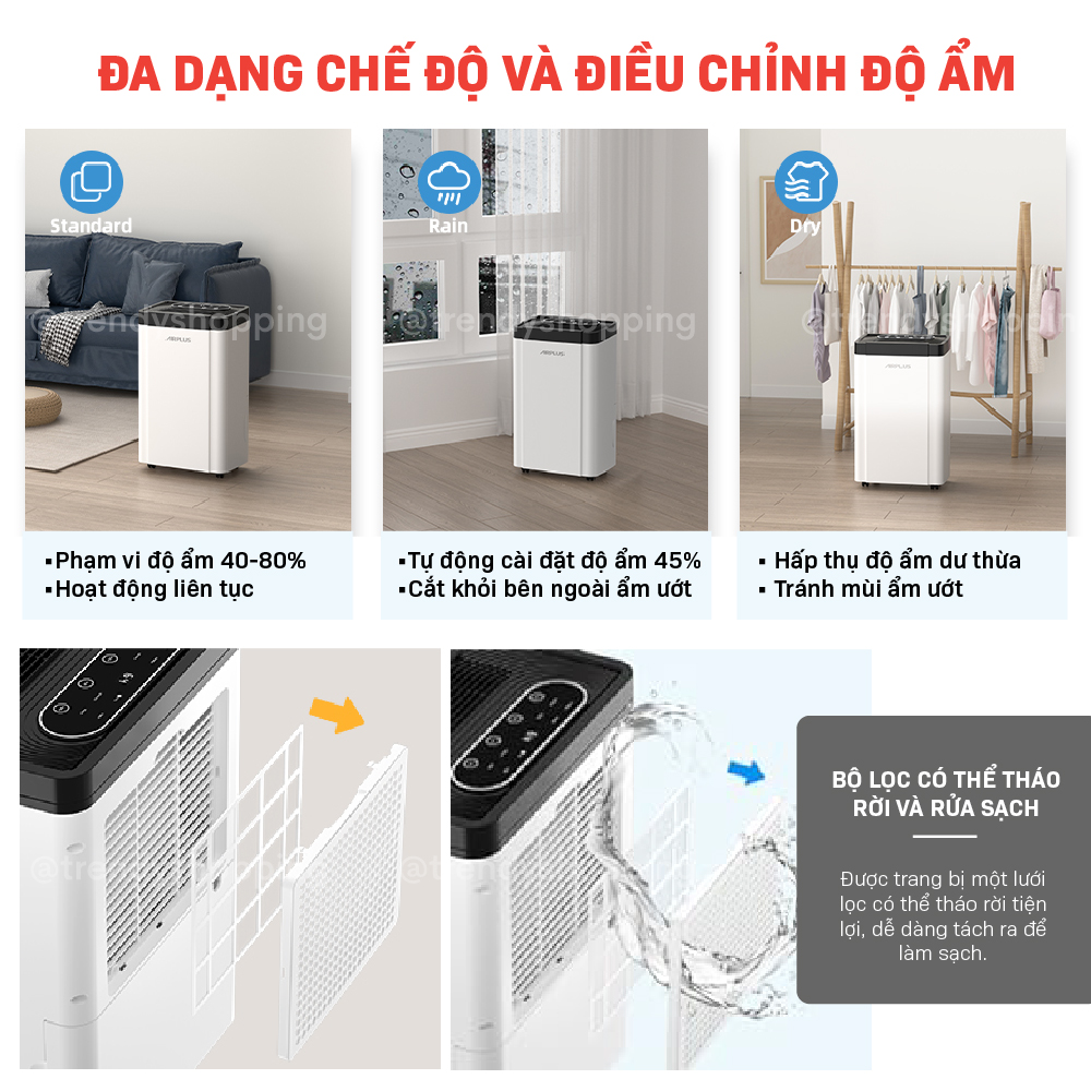 Máy hút ẩm lọc không khí Airplus AP20-1909EE